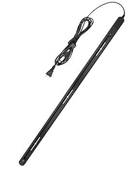 【中古】【未使用】ダクトレール 照明 コンセント ライトレール スイッチ付き ライティングバー コード型 簡易取付 インテリア レール (ブラック, 1.5m/過負荷保護|AJIMURA-SHOP