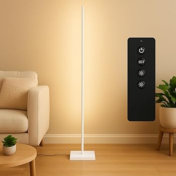 【中古】Wio Mio LED 無段階調光調色 3色温度調光 リモコン付きフロアランプ 間接照明 タッチコントロール スタンドライト 12W フロアスタンドランプ 120|AJIMURA-SHOP