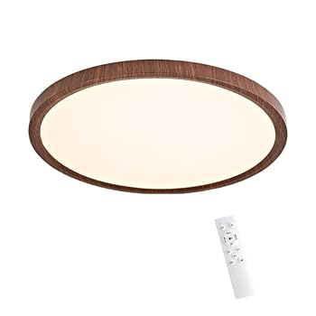 【中古】【未使用】NIBOENOKI LEDシーリングライト コンパクト 木目調 8畳用 12畳 天井照明 40cm 36w 電球色 昼光色 昼白色 省電力 省エネ 常夜灯 薄型丸型 無段階