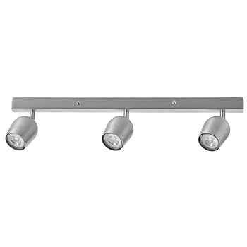 【中古】【未使用】IKEA イケア シーリングスポットライト 3スポット アルミカラー m40577617 ROKFRI ロークフリ