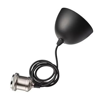 【中古】【未当て嵌める】ＩＫＥＡ/イケア JALLBY：コードセット1.0 m 黒いこと/Ｎｉメッキ（704.720.96）