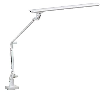【中古】カリモク LEDスタンドライトデスクライト/LED照明ランプともし火(クランプ式) 白いこと色