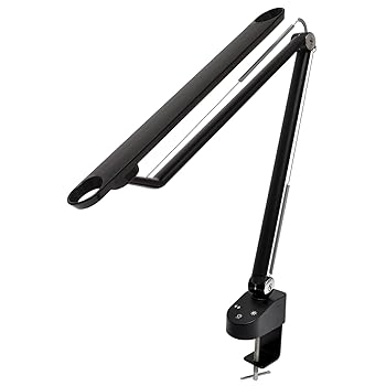【中古】wasser 39 LED クランプライト 無段階調光 おしゃれ デスクライト 目に優しい デスクスタンドライト 卓上ライト 学習机 読書 オフィス リビング
