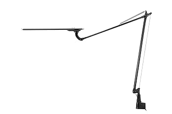 【中古】【未使用】SWAN LEDIC EXARM 980 PRO LEDデスクライト タッチレスON/OFFスイッチ タッチ調光 クランプタイプ ブラック 820lm Ra97 LEX-980BK
