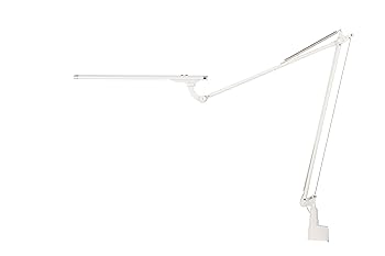 【中古】SWAN LEDIC EXARM 980 PRO LEDデスクライト タッチレスON/OFFスイッチ タッチ調光 クランプタイプ ホワイト 820lm Ra97 LEX-980WH