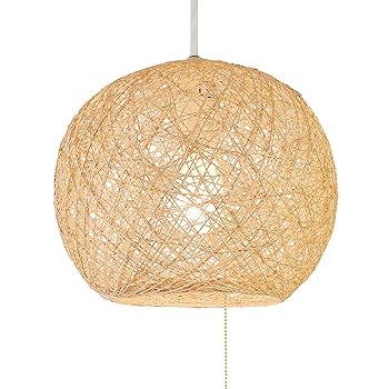 【中古】【未使用】キシマ アバカ ペンダントライト Natural 1灯 GEM-6946