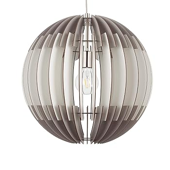 【中古】EGLO LED シャンデリヤ点火装置 今めかしい 北欧 木製 今めかしい OLMERO 50糎 204429J 上昇限度点火装置 リビング 昼御飯 喫茶店 しろがね色/白いこと 大