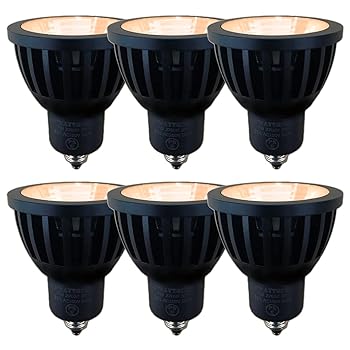 【中古】FWAYTECH led電球 e11 調光 ブラック COB7W ダイクロハロゲン60W~75W相当 ダクトレールLEDスポットライト 密閉器具対応 6個セット (電球色相当(