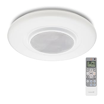 【中古】ドウシシャ 最高限度ともし火 金棒引き Bluetooth金棒引き積み上げる 8畳 遠隔操作付き添い人 調光 調色 NOTES LuminousLED （ルミ茄子LED）