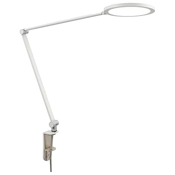 【中古】【未使用】オーム電機 LEDアームライト 調光調色 クランプライト デスクライト デスクスタンド デスクランプ AS-LDC6K-W 06-1947 OHM