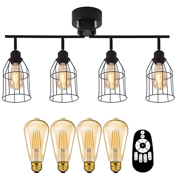 【中古】PNRLUX シーリングライト 8畳 スポットライト 4灯 E26口金 消費電力6W(60W形相当)600LM LED電球60w形付き 調光 調色 リビング照明 おしゃれ リ|AJIMURA-SHOP