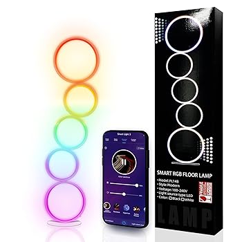 【中古】JIRTH RGB フロアランプ 調光調色 フロアライト 変色 LED フロアスタンド リモコン付き アプリ制御 スマート スタンドランプ Compatible with Al｜AJIMURA-SHOP 11,571円