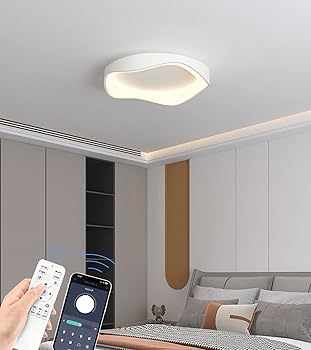 【中古】北欧風 8-12畳 APP遠隔制御 無段階調光調色 LED シーリングライト リモコン付き 北欧 おしゃれ インテリアライト 天井 BKBEINGKING 照明器具 間|AJIMURA-SHOP