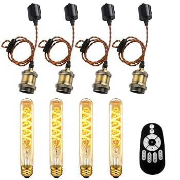 【中古】【未当て嵌める】LVWIT シャンデリヤともし火 E26口金 LED白熱電球付き添い人 調光調色 30W形好いかげんに(使い果たすワット数4.5W) 85%省エネ 遠さ捏ち上げる 導線導管軌跡用 上昇限度照明装置 吊り下げ コ