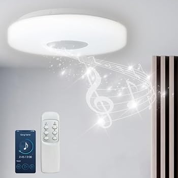 【中古】【未使用】【ヒロコーポレーション】 Bluetoothワイヤレススピーカー内蔵LEDシーリングライト10畳用 HLCL-BT3(K)