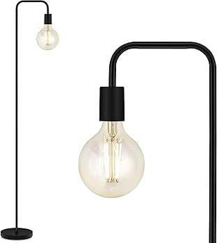 【中古】【未使用】Chende フロアライト ブラック デザイナーズ 間接照明 北欧 LED E26 1灯 おしゃれ 頑丈 一人暮らし シンプル 明るい インテリア照明 モダン リビ