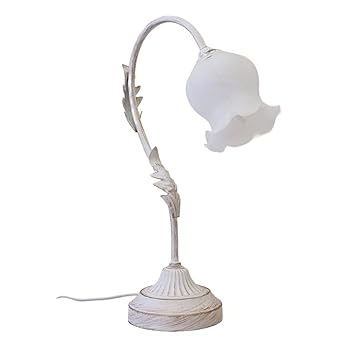 【中古】【未使用】秋月貿易 クラシカルテーブルランプ Grace(グレース) ホワイトブラッシュゴールド 1灯 W13&times;D33&times;H47cm YG18207-1T WGD｜AJIMURA-SHOP