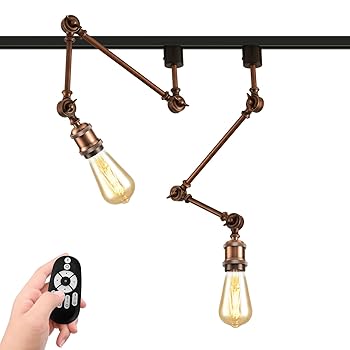 【中古】【未使用】Pirlamp 照明 レール ライト ライティングレール スポット e26 2個セット LED電球付き リモコン付き 調光 調色 ダクトレール照明 北欧 インテリ