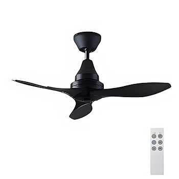 【中古】大光電機 DAIKO シーリングファン 灯具なし 3枚羽根 正転逆転切替 風量3段切替 リモコン付 簡易取付式 ブラック ASN-017