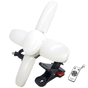 【中古】76W LED電球付屋内用クリップランプ スーパールミネX MLT 80CL SLX-80CL リモコン付き WING ACE LED作業灯