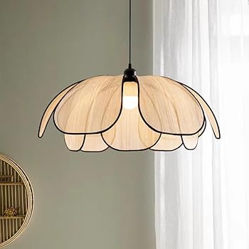 【中古】Chende ペンダントライト 布 おしゃれ 間接照明 天井照明 ペンダントランプ 花びら 1灯 led対応 ダイニング カウンター キッチン 玄関 インテリ