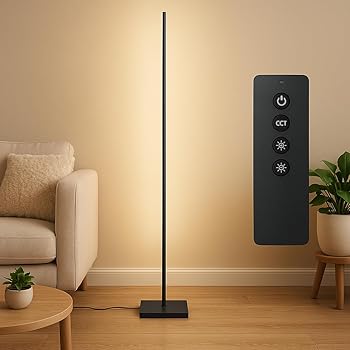 【中古】Wio Mio LED 無段階調光調色 3色温度調光 リモコン付きフロアランプ 間接照明 タッチコントロール スタンドライト 12W フロアスタンドランプ 120