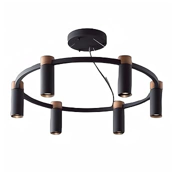 【中古】大光電機 DAIKO LEDシャンデリア ランプ付 LED 4W （E11） 中角形×6灯 電球色 2700K Ra93 12Vダイクロハロゲン35W×6灯相当 電気工事必要 ブラ