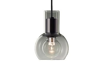 【中古】パナソニック (Panasonic) シャンデリヤ LED白熱電球3.4W1灯 導線導管打っ付け型 ガラスセードタイプ LED白熱電球取り替えっこ型 白熱電球色 黒いこと/澄み切った 差しわたし143×高さ