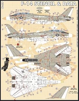 【中古】【未使用】ファーボール 48-059 1/48 アメリカ海軍 F-14トムキャット用ステンシルとデータ