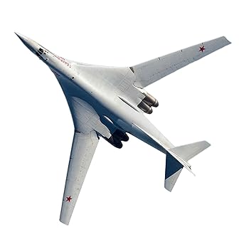 【中古】ロシア空軍ツポレフTU-160ブラックジャックホワイトスワン空軍基地-1/100ダイキャスト飛行機モデル航空機