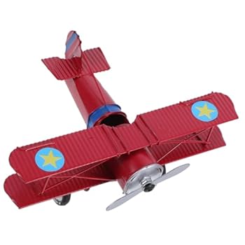 【中古】【未使用】Anneome 鉄 機モデル 夜の光 蓋付きの収納箱 装飾 製品 デスクトップモデル レトロ飛行機 ミニチュアアクセサリー 蜂のぶら下がりイヤリング 光