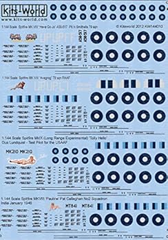 【中古】【未使用】キッツワールド KW144010 1/144 英空軍 スピットファイア デカールセット