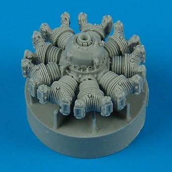 【中古】【未使用】クイックブースト 72174 1/72 T-28 トロージャン/フェネック エンジン(P&W R-1820-86)（HELLER用）