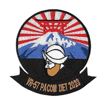【中古】【未使用】アメリカ海軍 U.S.NAVY 厚木航空基地 VR-57 PACOM DET 2023 ベルクロ付【燦吉 さんきち SANKICHI assy】