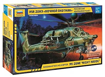 【中古】【未使用】ズベズダ 1/72 ロシア空軍 ミル Mi-28NE 攻撃ヘリ ナイトハボック プラモデル ZV7255