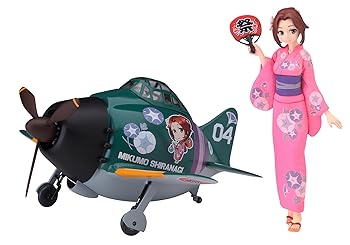 【中古】【未使用】ハセガワ たまごガールズコレクション No.04 1/20 白凪みくも w/たまごひこーき 零戦 レジンフィギュア&ノンスケールプラモデル SP383