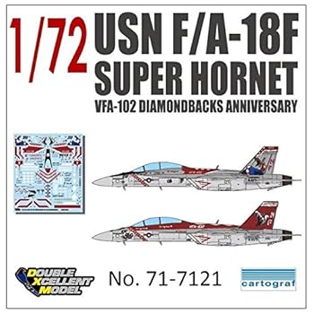 【中古】【未使用】DXMデカール DXM-71-7121 1/72 アメリカ海軍 F/A-18F スーパーホーネット VFA-102 ダイヤモンドバックス