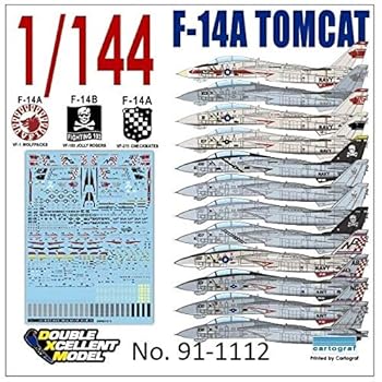 【中古】【未使用】DXMデカール DXM-91-1112 1/144 USN F-14A/B Tomcat VF-1/VF-103/VF-211