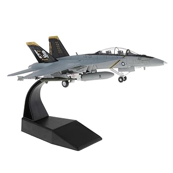 【中古】【未使用】yotijar 1/100スケールF / A-18ストライクファイター飛行機ディスプレイミリタリーモデルスタンド付き