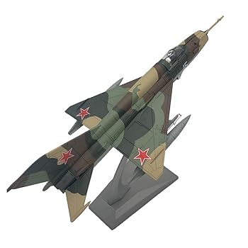 【中古】yotijar 1/100スケールMIG-21航空機ヘリコプターダイキャスト模型飛行機オフィス装飾21x10cm|AJIMURA-SHOP