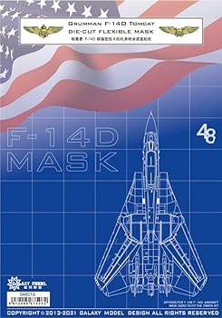 【中古】【未使用】ギャラクシーモデル 1/48 アメリカ海軍 戦闘機 F-14D ムキャット 塗装マスキングシート(タミヤ用)