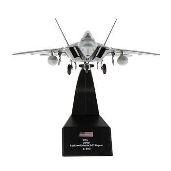 【中古】1：100アメリカの航空機F-22戦闘機ラプター飛行機ダイキャスト合金モデル