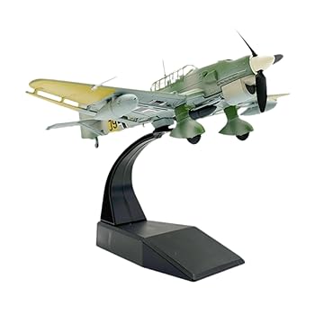 【中古】Ｂｈｕｕｎ 1:72 JU-87B 航空機モデル ディスプレイスタンド付き バー リビングルーム 本棚用