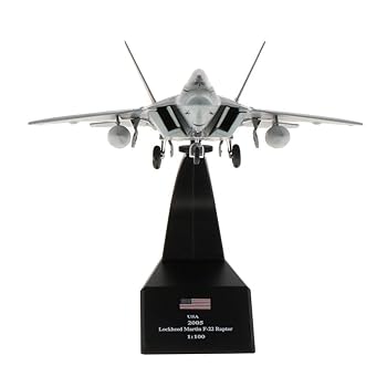 【中古】Generic 1：100アメリカの航空機F-22戦闘機ラプター飛行機ダイキャスト合金モデル, グレイ2｜AJIMURA-SHOP
