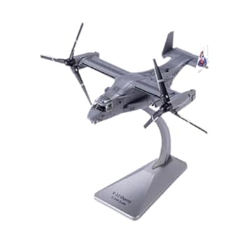 【中古】【未使用】JWQFBC 1/144スケールV22ヘリコプターシミュレーションギフトプレーンホームベッドルームオフィス用のおもちゃ