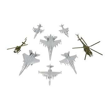 【中古】【未使用】Generic 8個の航空機モデルセット1/144スケール飛行機コレクションデコレーション, style A