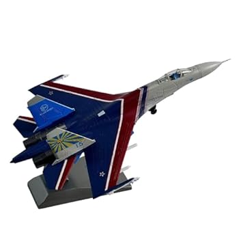 【中古】Toysmith 1/100スケール SU-27 パフォーマンス航空機モデルディスプレイスタンドオーナメントホームデコレーション飛行機モデル棚デスクリビング｜AJIMURA-SHOP
