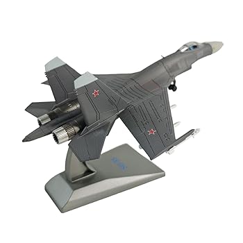 【中古】Kioware 1/100 SU 35戦闘機レプリカダイキャスト航空機ギフト合金航空機モデル