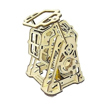 【中古】【未使用】芸術的な装飾のための絶妙な手作りのギアスピンスピニングホイールセット愛好家自己組織化モデルアセンブリおもちゃの子供