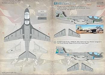 【中古】【未使用】プリントスケール 72-395 1/72 EA-6B プラウラー Part2